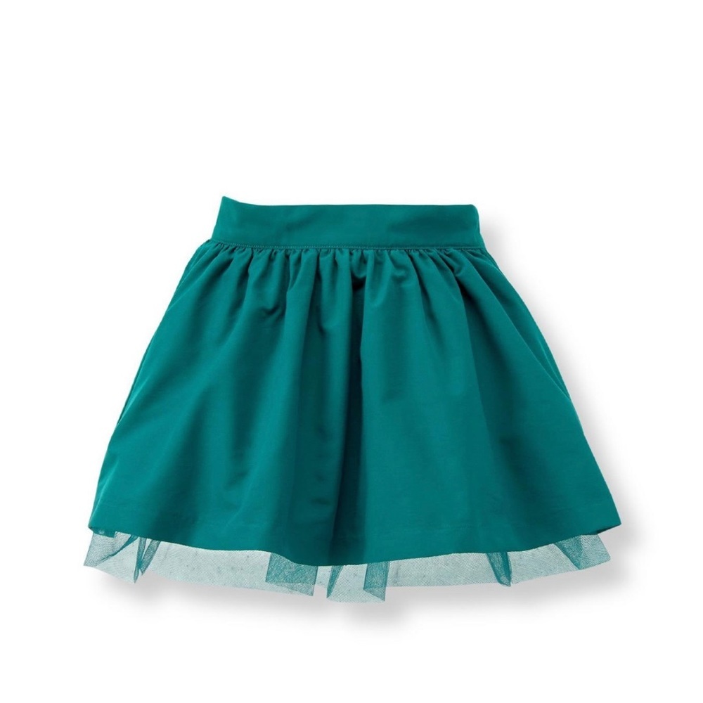 Janie and Jack Teal Twill Skirt